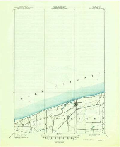 United States Geological Survey Wilson, NY (1900, 62500-Scale) digital map