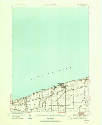 United States Geological Survey Wilson, NY (1948, 62500-Scale) digital map