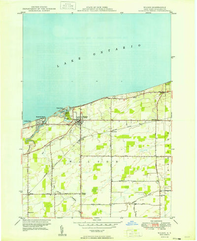 United States Geological Survey Wilson, NY (1949, 24000-Scale) digital map