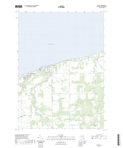 United States Geological Survey Wilson, NY (2023, 24000-Scale) digital map