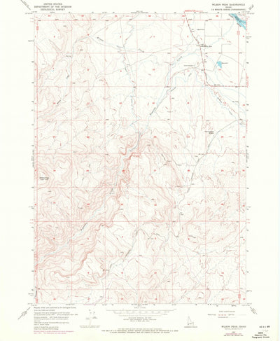 United States Geological Survey Wilson Peak, ID (1957, 24000-Scale) digital map