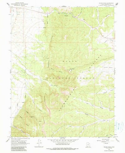 United States Geological Survey Wilson Peak, UT (1966, 24000-Scale) digital map