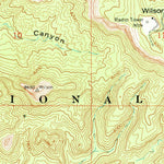 United States Geological Survey Wilson Peak, UT (1966, 24000-Scale) digital map