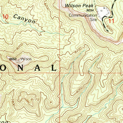 United States Geological Survey Wilson Peak, UT (2002, 24000-Scale) digital map