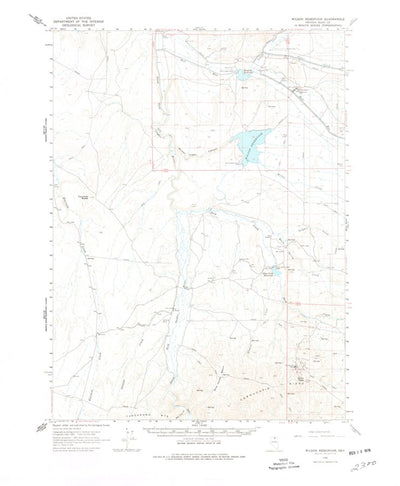 United States Geological Survey Wilson Reservoir, NV (1964, 62500-Scale) digital map
