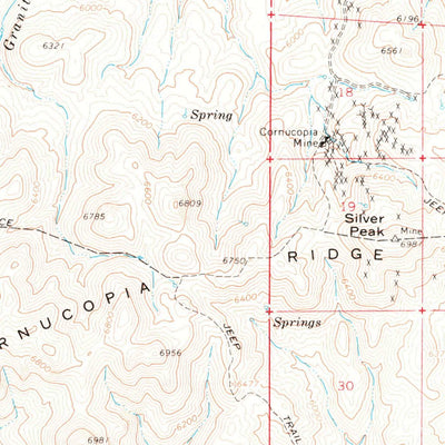 United States Geological Survey Wilson Reservoir, NV (1964, 62500-Scale) digital map