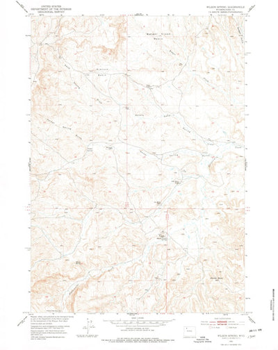 United States Geological Survey Wilson Spring, WY (1951, 24000-Scale) digital map