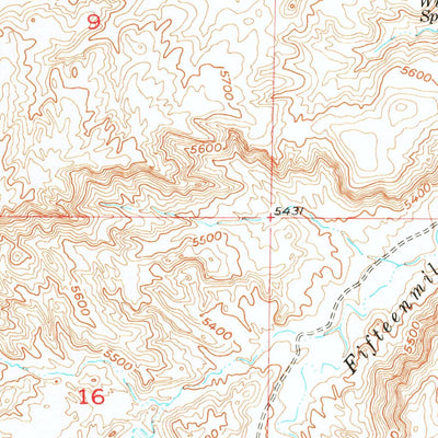 United States Geological Survey Wilson Spring, WY (1951, 24000-Scale) digital map