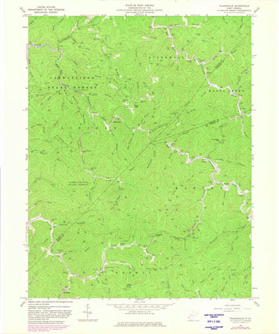 United States Geological Survey Wilsondale, WV (1963, 24000-Scale) digital map