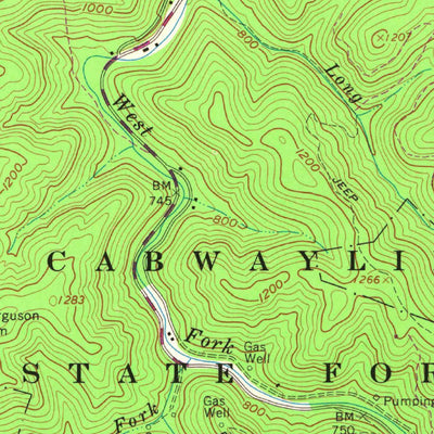 United States Geological Survey Wilsondale, WV (1963, 24000-Scale) digital map