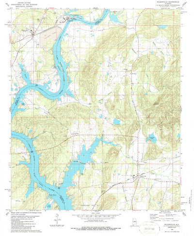 United States Geological Survey Wilsonville, AL (1980, 24000-Scale) digital map