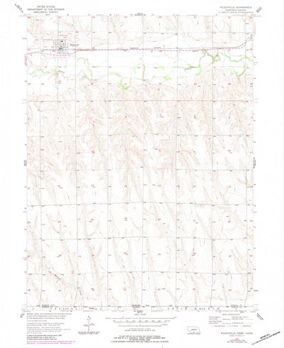 United States Geological Survey Wilsonville, NE-KS (1957, 24000-Scale) digital map