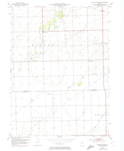 United States Geological Survey Wilton Center, IL (1953, 24000-Scale) digital map