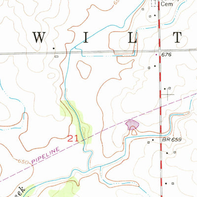 United States Geological Survey Wilton Center, IL (1953, 24000-Scale) digital map