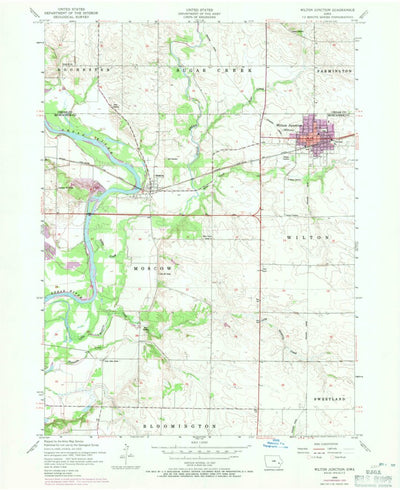 United States Geological Survey Wilton, IA (1953, 24000-Scale) digital map