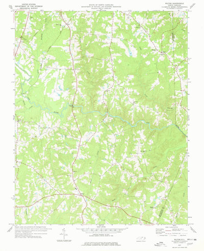 United States Geological Survey Wilton, NC (1977, 24000-Scale) digital map