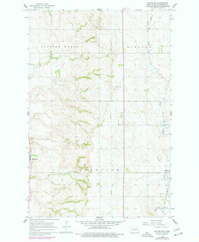 United States Geological Survey Wilton SE, ND (1966, 24000-Scale) digital map