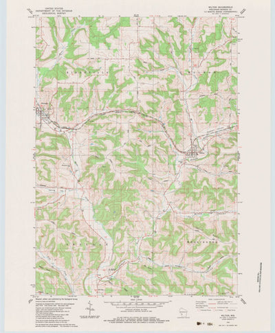 United States Geological Survey Wilton, WI (1983, 24000-Scale) digital map