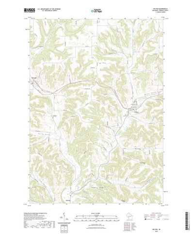 United States Geological Survey Wilton, WI (2022, 24000-Scale) digital map