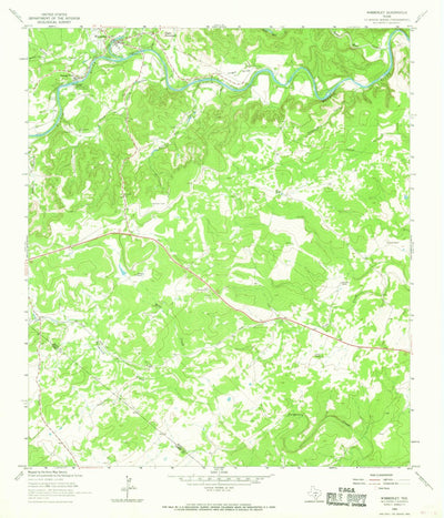 United States Geological Survey Wimberley, TX (1964, 24000-Scale) digital map