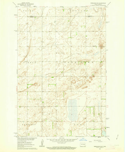United States Geological Survey Wimbledon NE, ND (1961, 24000-Scale) digital map