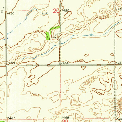 United States Geological Survey Wimbledon NE, ND (1961, 24000-Scale) digital map
