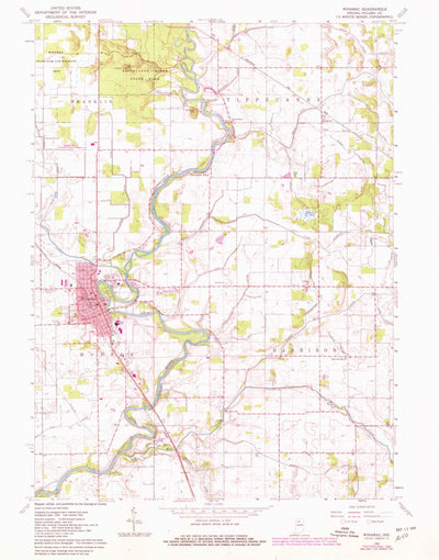 United States Geological Survey Winamac, IN (1962, 24000-Scale) digital map