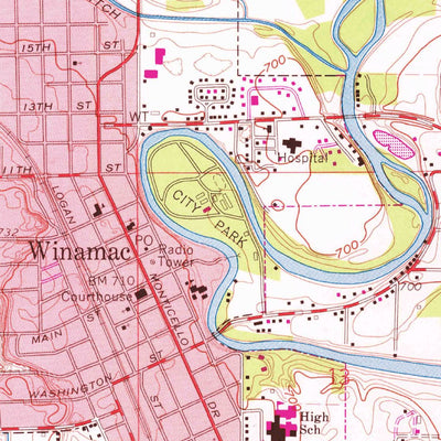 United States Geological Survey Winamac, IN (1962, 24000-Scale) digital map