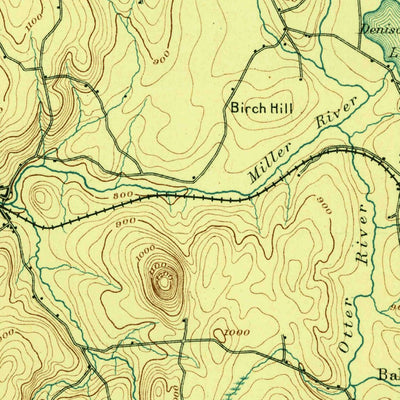 United States Geological Survey Winchendon, MA-NH (1894, 62500-Scale) digital map