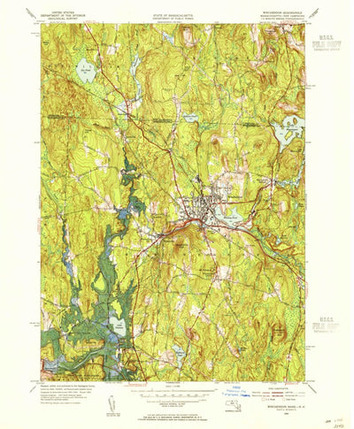 United States Geological Survey Winchendon, MA-NH (1954, 31680-Scale) digital map