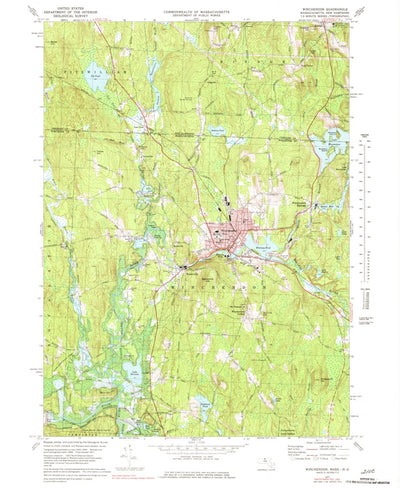 United States Geological Survey Winchendon, MA-NH (1971, 24000-Scale) digital map