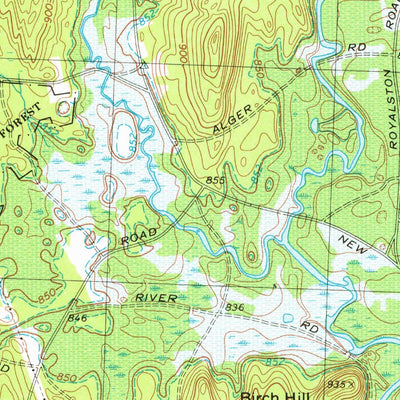 United States Geological Survey Winchendon, MA-NH (1971, 24000-Scale) digital map