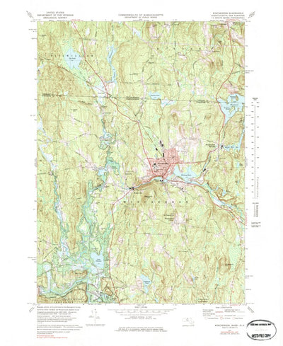 United States Geological Survey Winchendon, MA-NH (1971, 25000-Scale) digital map