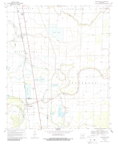 United States Geological Survey Winchester, AR (1969, 24000-Scale) digital map