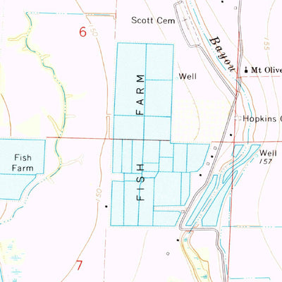 United States Geological Survey Winchester, AR (1969, 24000-Scale) digital map