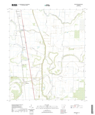 United States Geological Survey Winchester, AR (2020, 24000-Scale) digital map