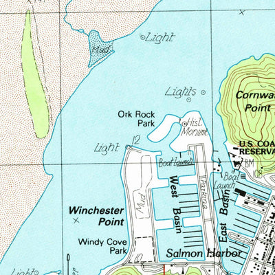United States Geological Survey Winchester Bay, OR (1985, 24000-Scale) digital map