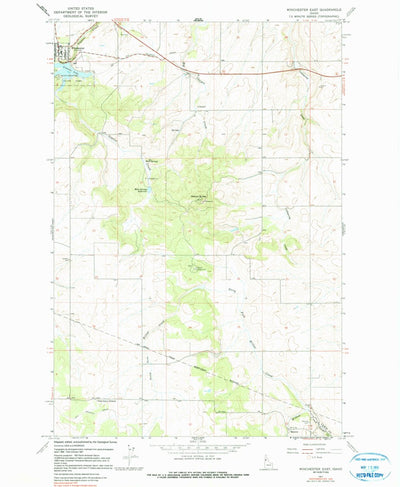 United States Geological Survey Winchester East, ID (1967, 24000-Scale) digital map