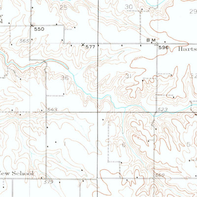 United States Geological Survey Winchester, IL (1924, 62500-Scale) digital map