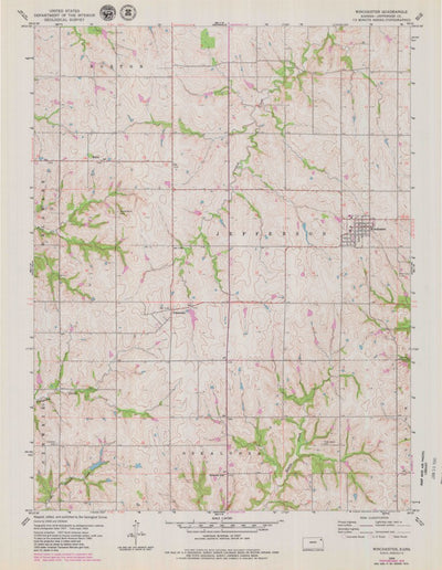 United States Geological Survey Winchester, KS (1959, 24000-Scale) digital map