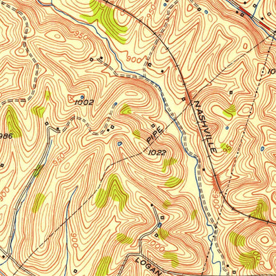 United States Geological Survey Winchester, KY (1952, 24000-Scale) digital map