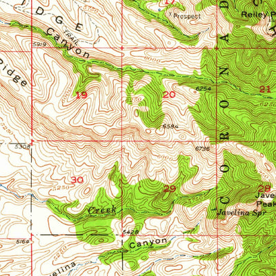 United States Geological Survey Winchester Mountains, AZ (1957, 62500-Scale) digital map