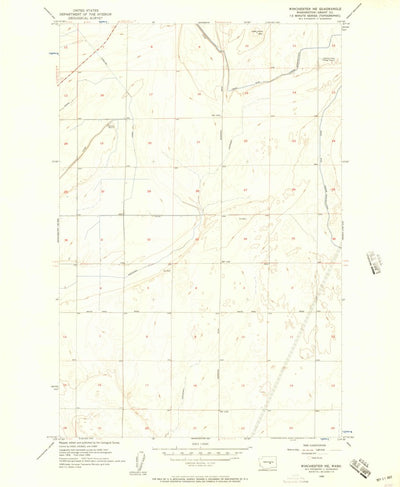 United States Geological Survey Winchester NE, WA (1956, 24000-Scale) digital map