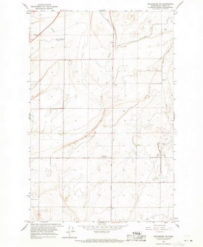 United States Geological Survey Winchester NE, WA (1966, 24000-Scale) digital map