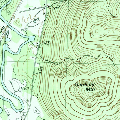 United States Geological Survey Winchester, NH-VT (1984, 25000-Scale) digital map