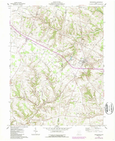United States Geological Survey Winchester, OH (1961, 24000-Scale) digital map