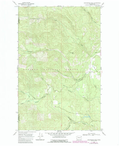 United States Geological Survey Winchester Peak, WA (1968, 24000-Scale) digital map