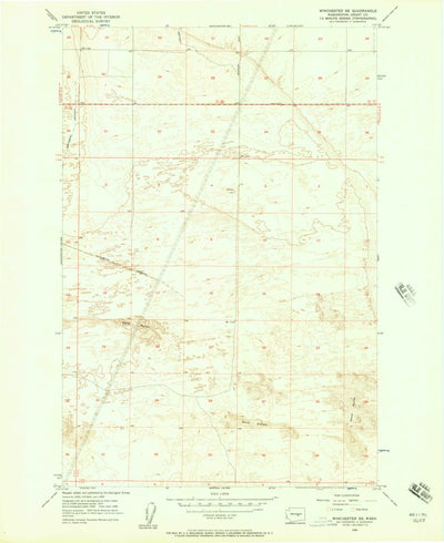 United States Geological Survey Winchester SE, WA (1956, 24000-Scale) digital map