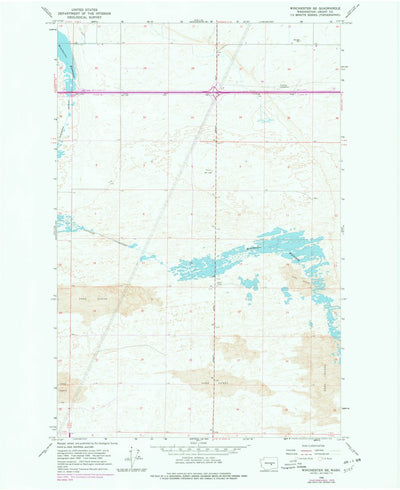 United States Geological Survey Winchester SE, WA (1966, 24000-Scale) digital map