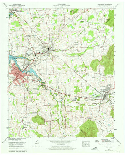 United States Geological Survey Winchester, TN (1971, 24000-Scale) digital map